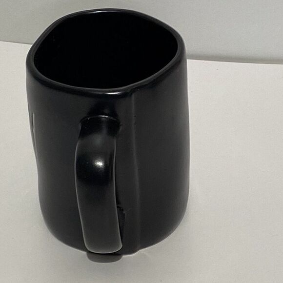 Rae Dunn Black White Artisan Collection By Magenta HAPPY Mug - Picture 2 of 4